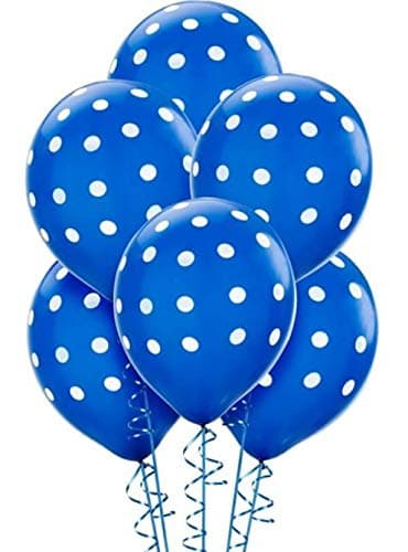Balloonistics 30-Pack Dark Blue Polka Dot Latex Balloons – 12-Inch Spotted Balloons for Boys Birthday, Ocean Theme, Graduation & Bold Party Decoration thumbnail 1
