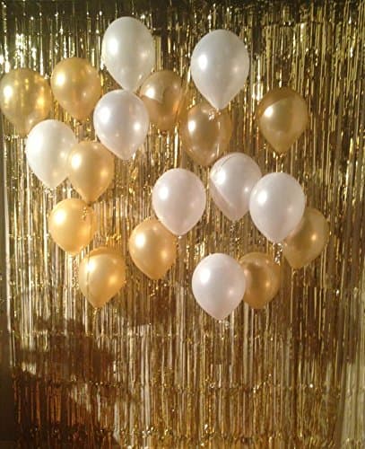 Balloonistics Silver & Gold HD Metallic Balloons – Pack of 100 Party Balloons for Birthday & Celebration Decorations thumbnail 1