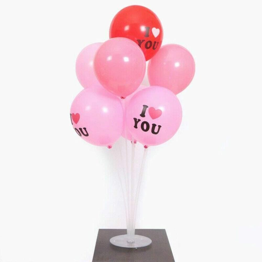 Balloonistics Table Balloon Stand Kit – Clear Desktop Holder with 7 Sticks, 7 Cups & Base for Birthday & Party Table Decoration thumbnail 9