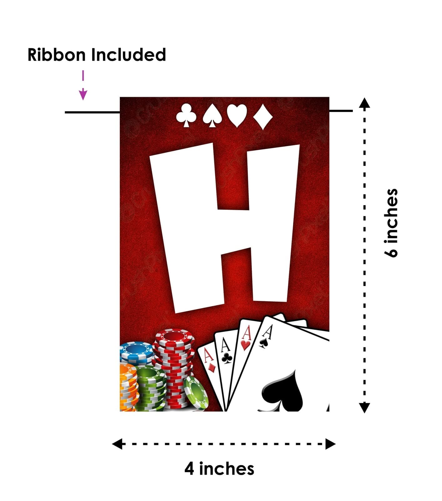 Balloonistics Rummy Theme Happy Birthday Banner - Card Game & High Stakes Cardstock Bunting for Gamers - Poker Night & Casino Party Decorations, "Play Your Cards Right" Backdrop thumbnail 5