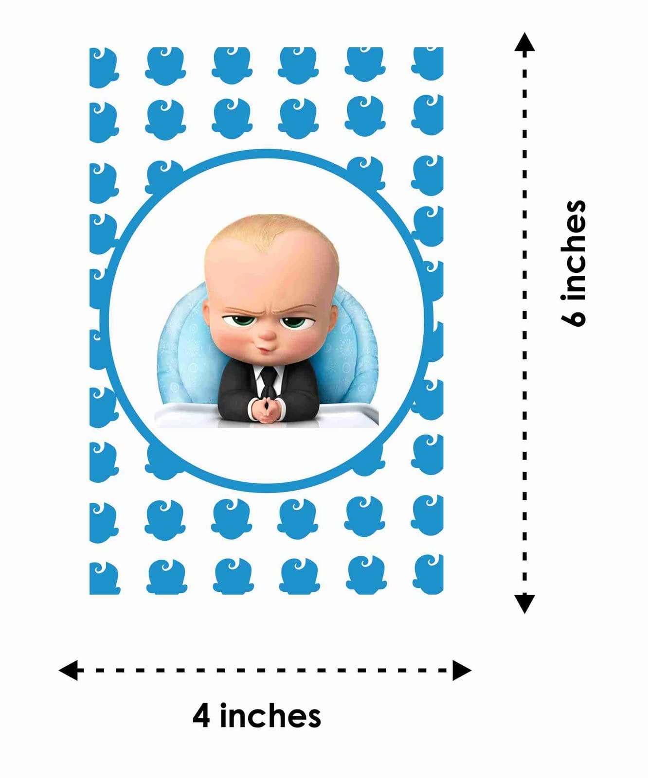 Balloonistics Baby Boss Theme Birthday Invitation Cards with Envelopes Premium Cardstock Invites Double-Sided Printing Party Supplies for Birthday (Invite Card - pack of 10) thumbnail 4