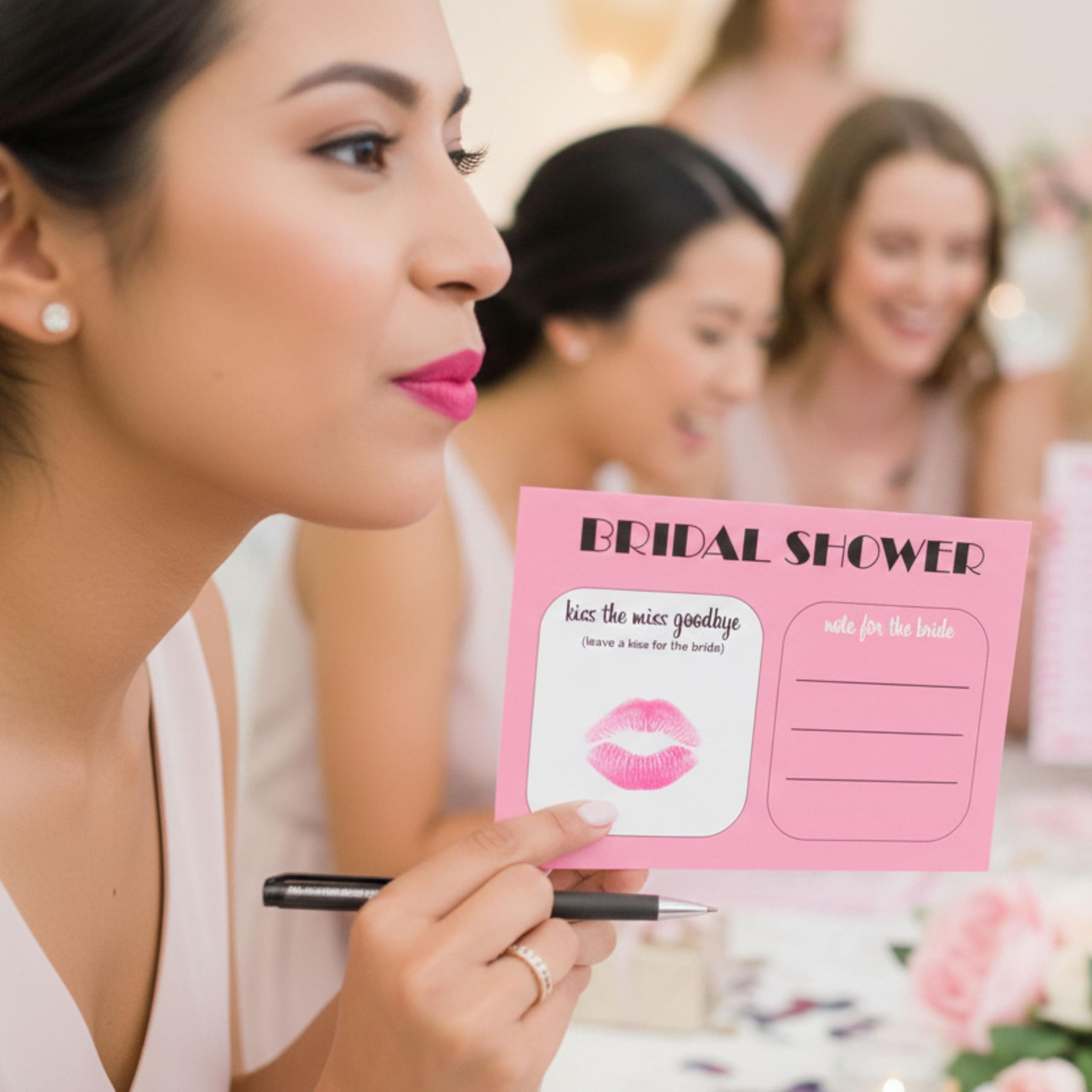Balloonistics 2-in-1 Bridal Shower Game Cards – Pack of 10 Double-Sided Cards – “Kiss the Miss Goodbye” & “Would She Rather?” – Premium 6x4 Inch Cardstock Bachelorette & Hens Party Supplies thumbnail 8