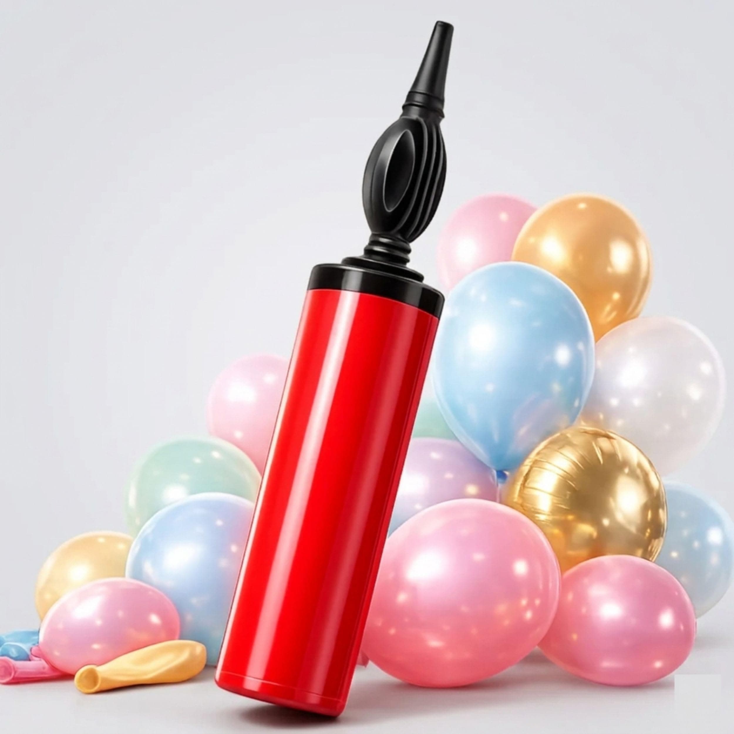 Balloonistics Balloon Kit - Manual Air Pump + 25 Balloons, Party Decoration Set for Birthdays, Anniversaries, Baby Showers, Festive Celebrations, Photo Booth Backdrop, Cake Table Decor, Easy Inflation thumbnail 1