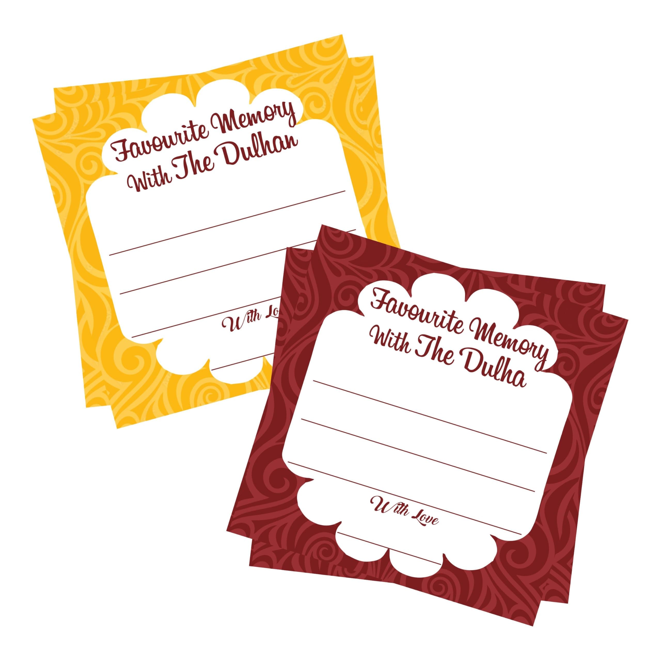 Balloonistics Wedding Memory Cards – Pack of 24 (12 Dulhan & 12 Dulha) – Fun Guest Activity for Mehndi, Sangeet, Haldi & Reception – Premium Cardstock Keepsake & Wedding Props Game thumbnail 1