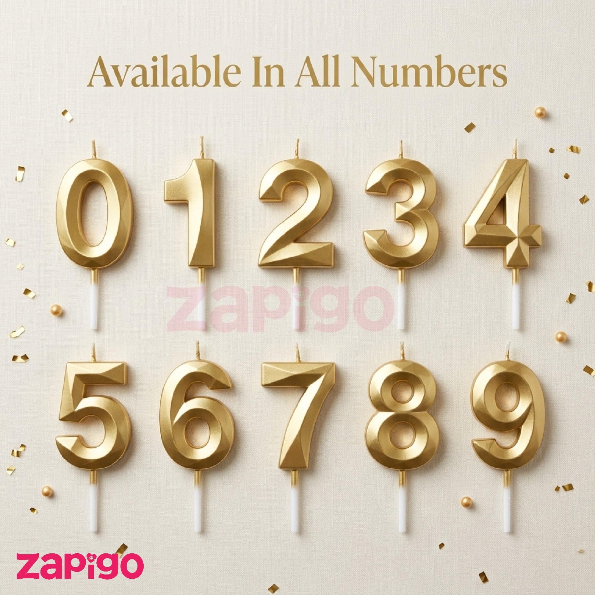 Balloonistics Gold Number 6 Birthday Candle - 3D Metallic Cake Topper for 6th Birthday, Anniversary, Milestone Celebrations & Party Cake Decoration thumbnail 6