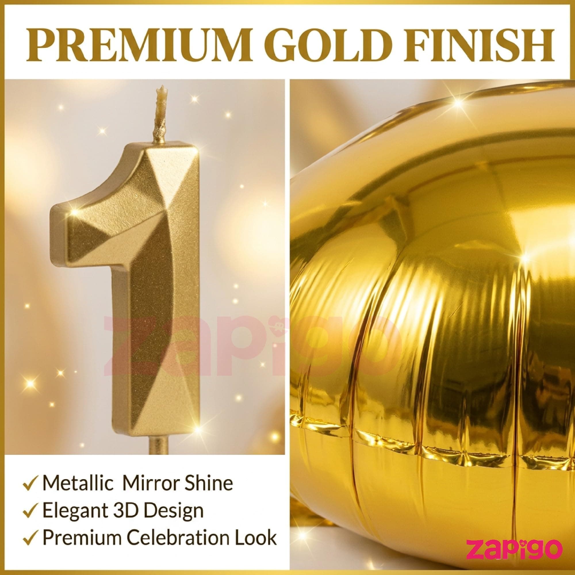 Balloonistics Gold 40-Inch Foil Number 25 Balloon with Matching Number Candle - Combo Set for 25th Birthday, Anniversary, Party Decoration, Photo Booth Backdrop thumbnail 5