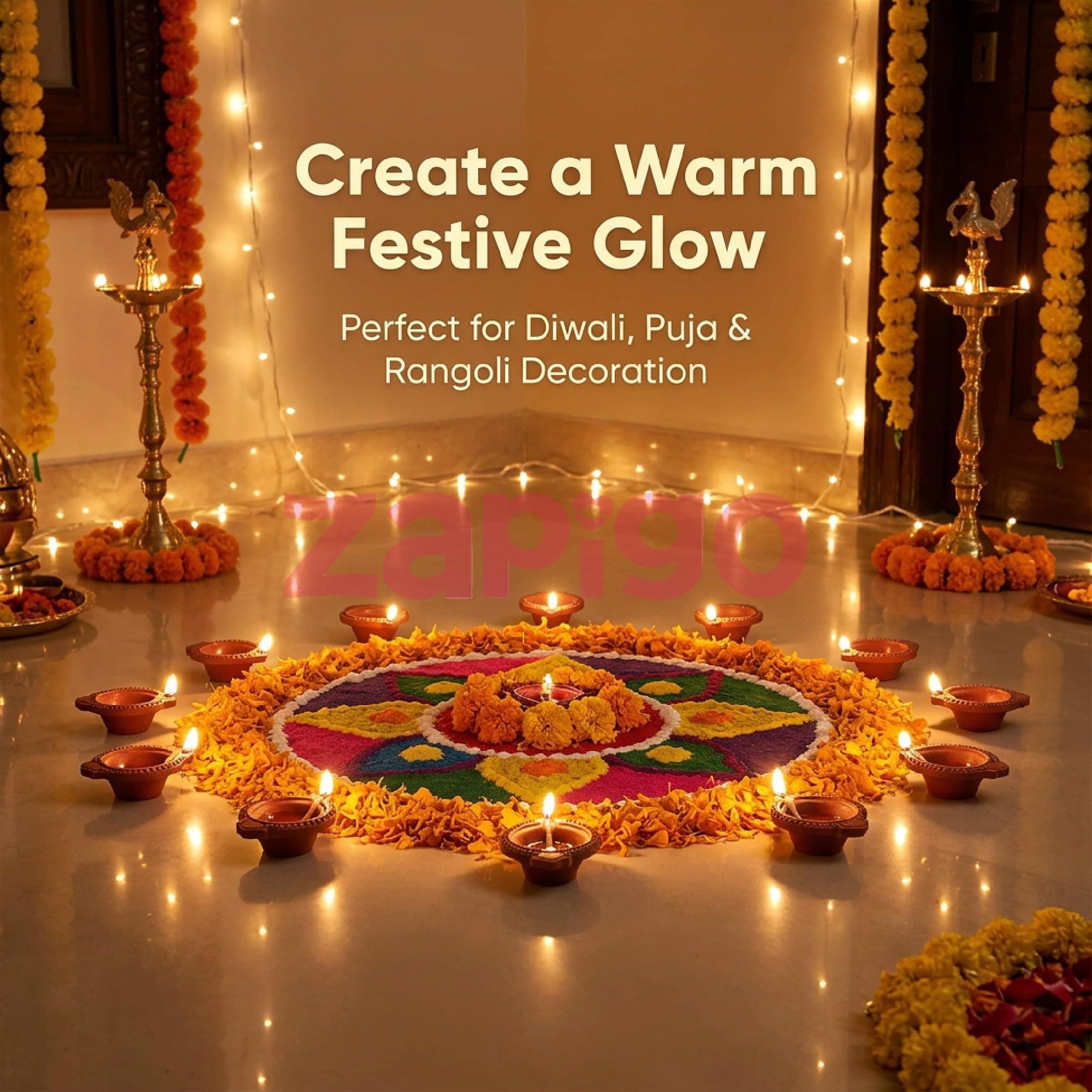Habba Diwali LED Diya Lights (LED Diya Pack of 12) thumbnail 3