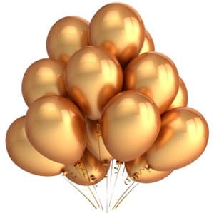 Balloonistics 50-Pack HD Metallic Gold Latex Balloons – Premium Shiny Gold Balloons for Birthday, Wedding & Festive Décor (Gold, Pack of 50) thumbnail 1
