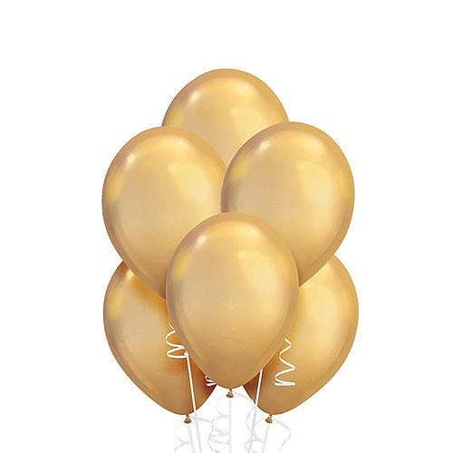 Balloonistics 50-Pack Metallic HD Black & Gold Latex Balloons – Shiny Combo Balloons for Milestone Birthday, Elegant Party & Sophisticated Celebration Decoration thumbnail 7