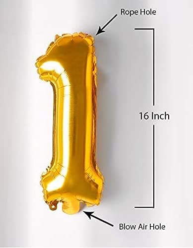 Balloonistics Happy 10th Birthday Gold Foil Balloon Combo – Number 10 Balloon Set for Birthday Photo Booth & Party Decoration thumbnail 7