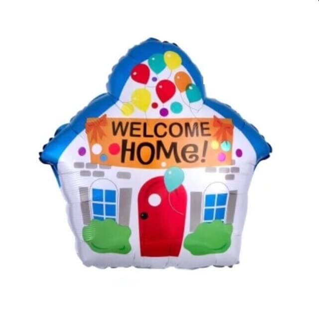 Balloonistics Welcome Home Foil Balloon – 19 Inch House Shaped Balloon for Housewarming, Welcome Baby at Home & Back from Hospital Party Decoration thumbnail 1