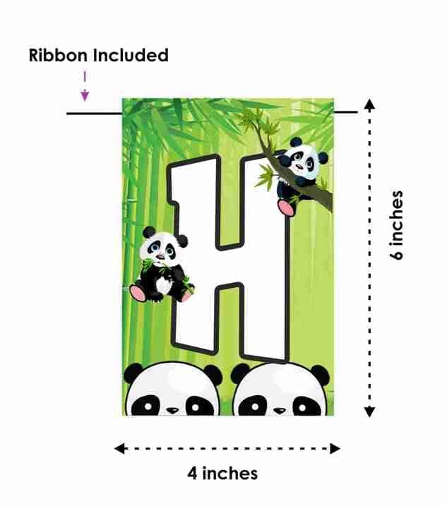 Balloonistics Panda Happy Birthday Celebration Banner Bunting Flags 2.5 M thumbnail 6