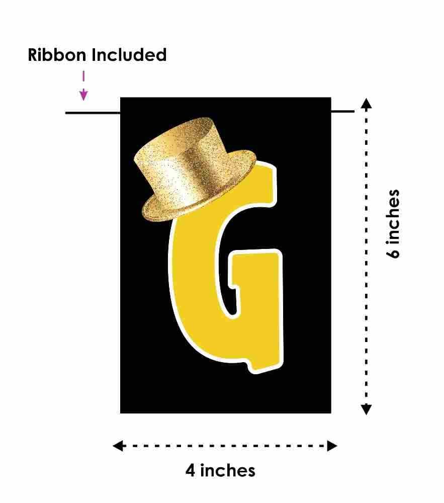 Balloonistics Groom’s Crew Party Banner - Dapper Bachelor Party Bunting - Premium Cardstock Tuxedo & Beer Theme Decoration with Ribbons, Engagement & Wedding Celebration Backdrop (Groom Party Banner) thumbnail 6