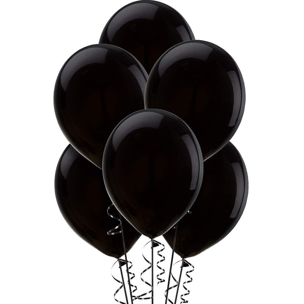 Balloonistics 50-Pack Metallic HD Black & Red Latex Balloons – Shiny Combo Balloons for Milestone Birthday, Halloween, Masquerade & Bold Party Decoration thumbnail 5
