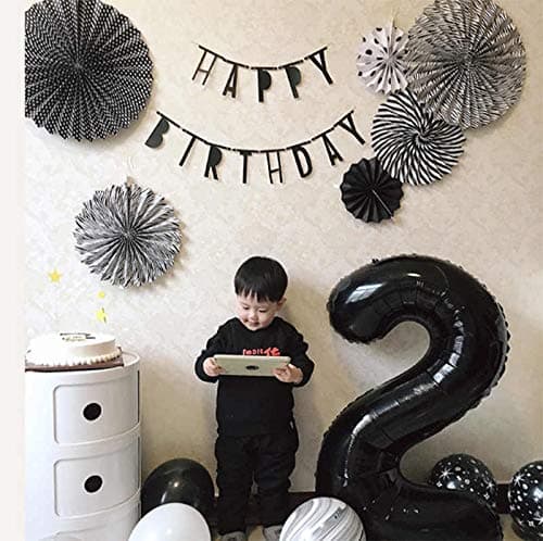 Balloonistics Black Number 5 Foil Balloon – 40-Inch Large Jumbo Number Balloon for 5th Birthday, 50th Anniversary & Party Decorations (Black, Number 5) thumbnail 3