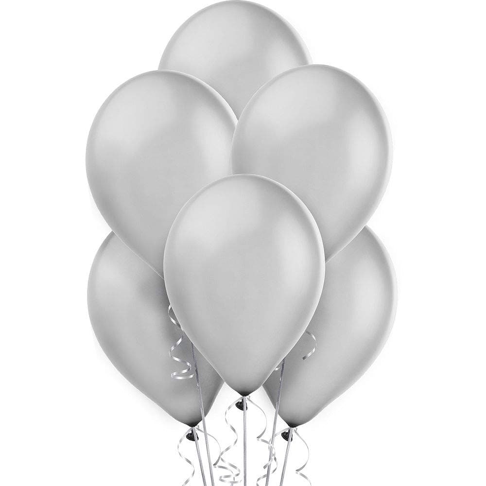 Balloonistics 50-Pack Metallic HD Pink & Silver Latex Balloons – Shiny Combo Balloons for Girls Birthday, Baby Shower, Bridal Shower & Glamorous Party Decoration thumbnail 5