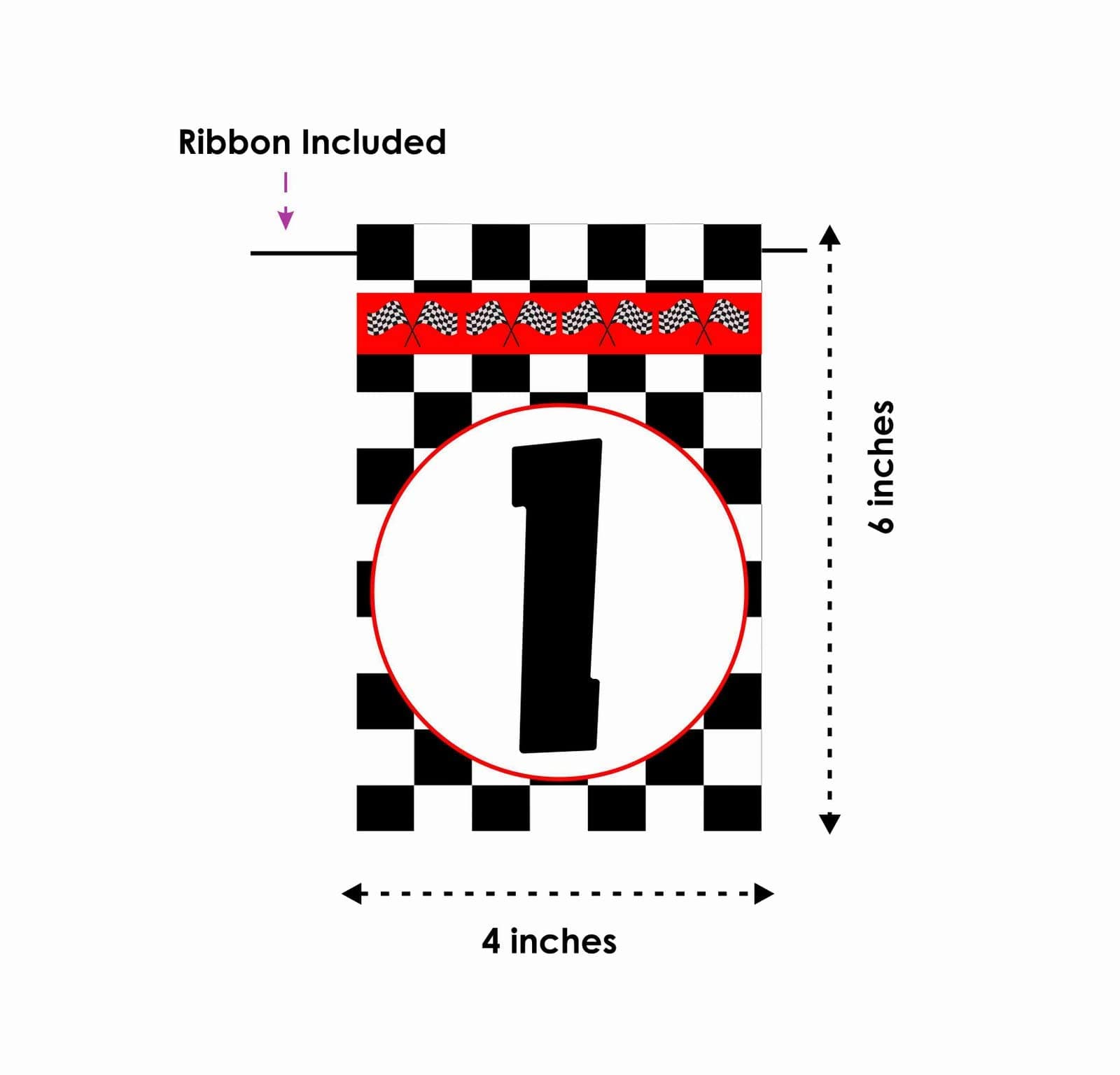 Balloonistics Racing Theme Happy Birthday Banner Checkered Flag Party Decorations Premium Cardstock Birthday Backdrop for Kids (Happy Birthday Banner) thumbnail 6