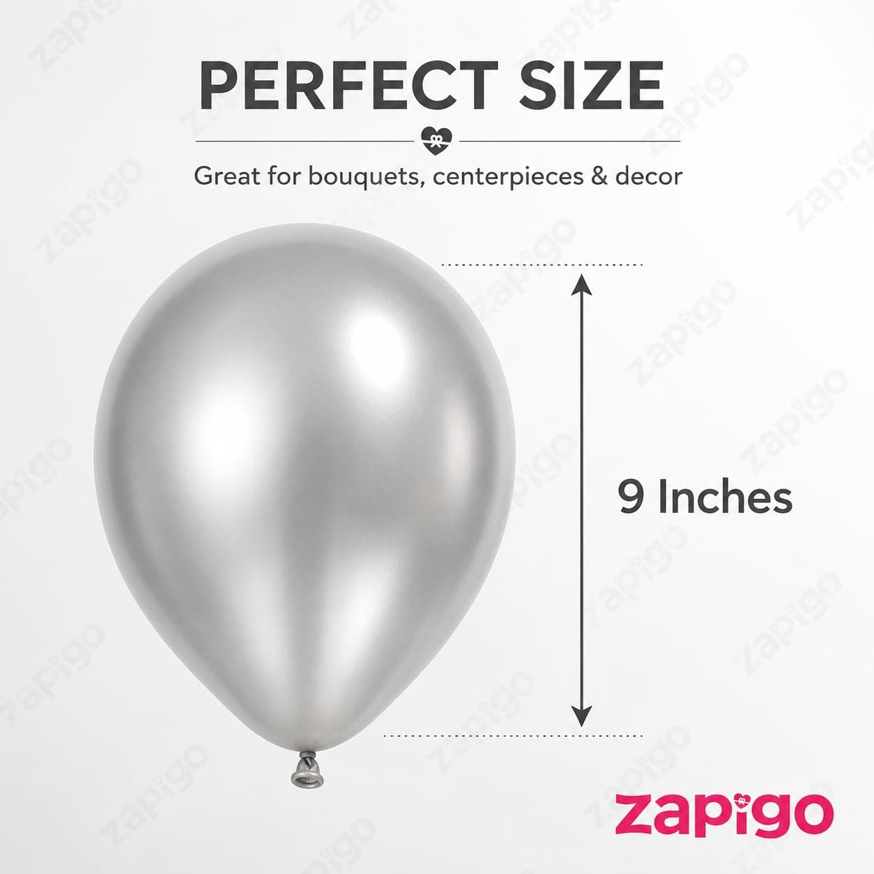 Balloonistics 25-Pack Metallic Pearl Finish Silver Latex Balloons – Shiny Chrome Silver Balloons for Wedding, Anniversary, New Year’s & Elegant Party Decoration thumbnail 3