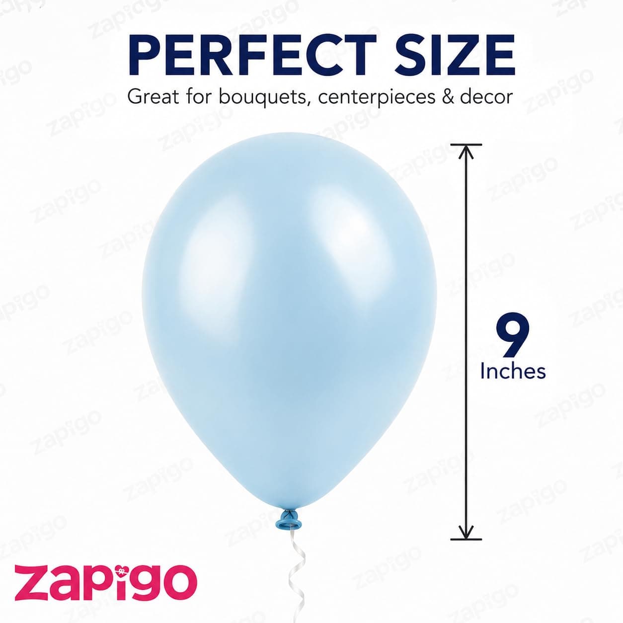 Balloonistics 25-Pack Light Blue Latex Balloons – Solid Colour Balloons for Baby Shower, Boys Birthday, Winter Wonderland Theme & Pastel Party Decoration thumbnail 3
