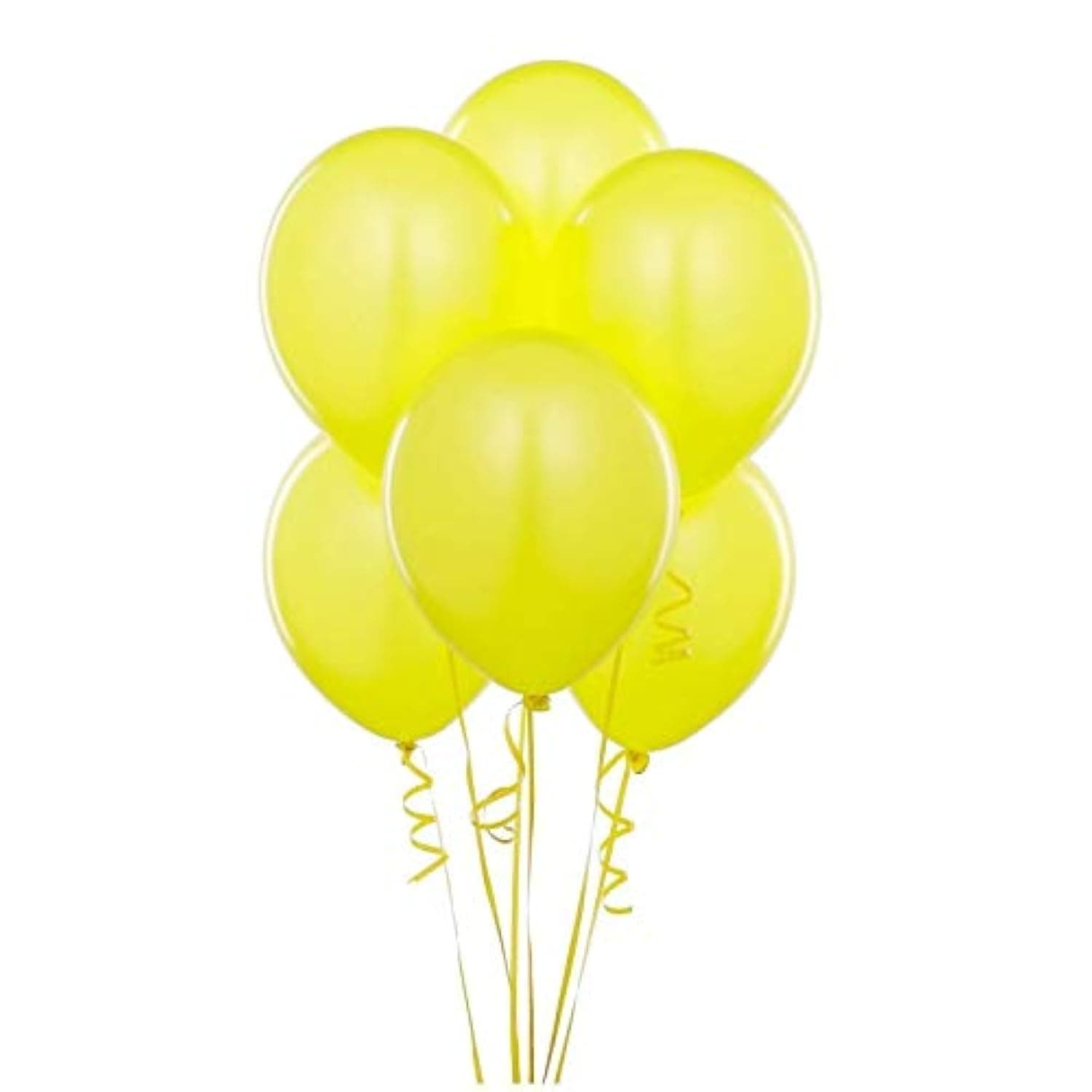 Balloonistics 25-Pack Metallic Pearl Finish Yellow Latex Balloons – Shiny Sunshine Yellow Balloons for Birthday, Tropical Theme, Baby Shower & Cheerful Party Decoration thumbnail 1