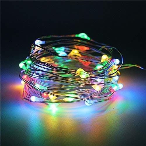 Balloonistics Battery Powered Copper Wire LED String Lights – 3M Fairy Lights for Bedroom, Diwali, Christmas & Party Decoration (Multicolour, Pack of 1) thumbnail 1