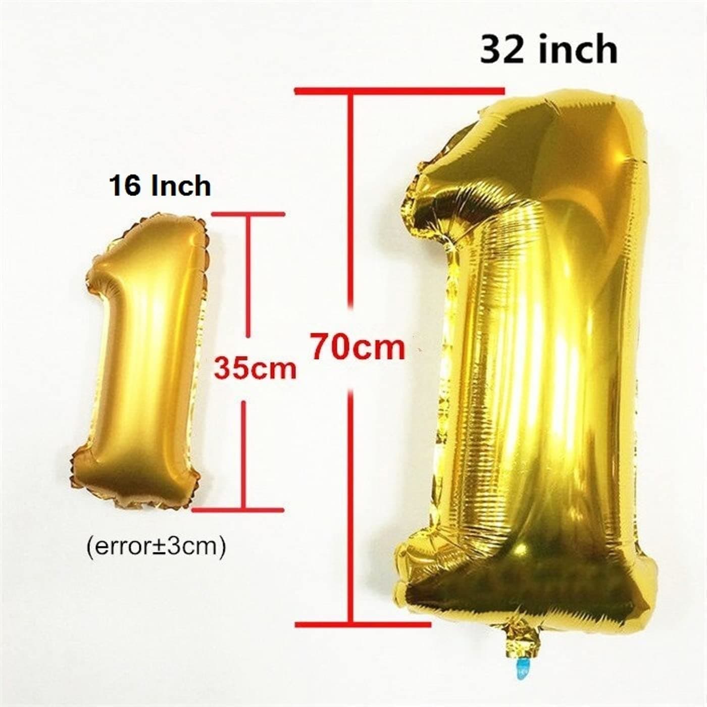 Balloonistics Gold Foil Number 73 Balloon – 16 Inch Golden Foil Number for Custom Age, Year & Phrase Party Decoration (Number 73) thumbnail 3