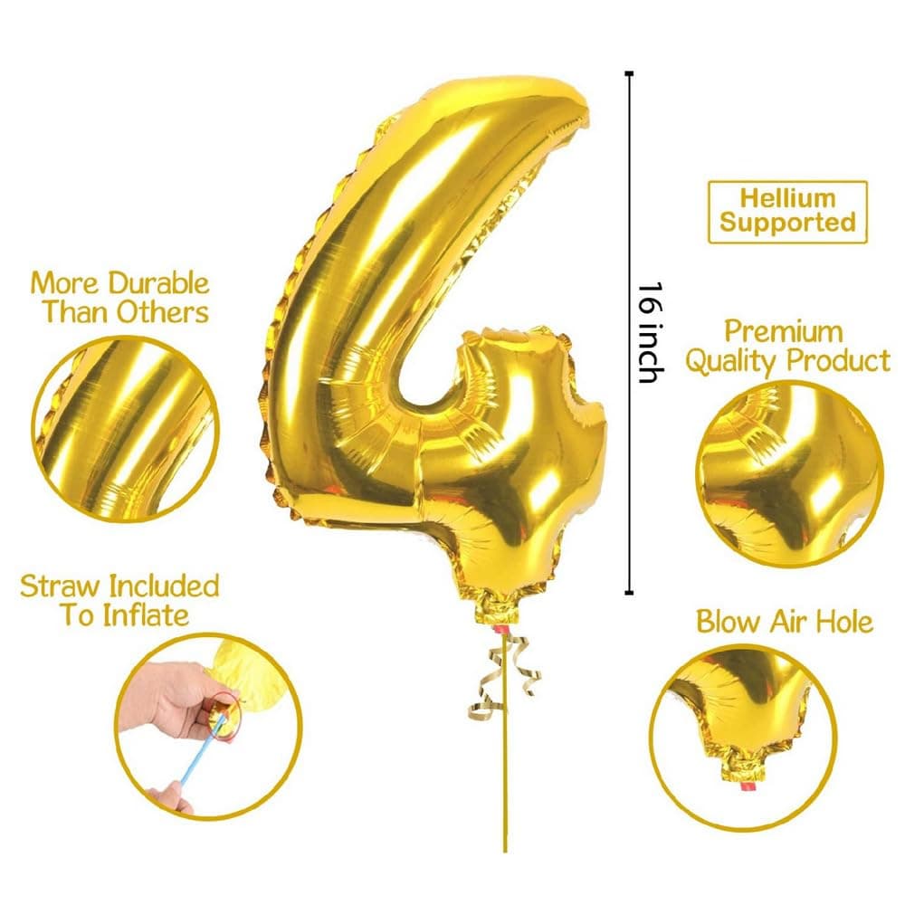 Balloonistics Number 27 Gold Foil Balloon – 17-Inch Metallic Gold “27” Balloon for 27th Birthday & Adult Party Decorations (Gold, Pack of 2) thumbnail 2
