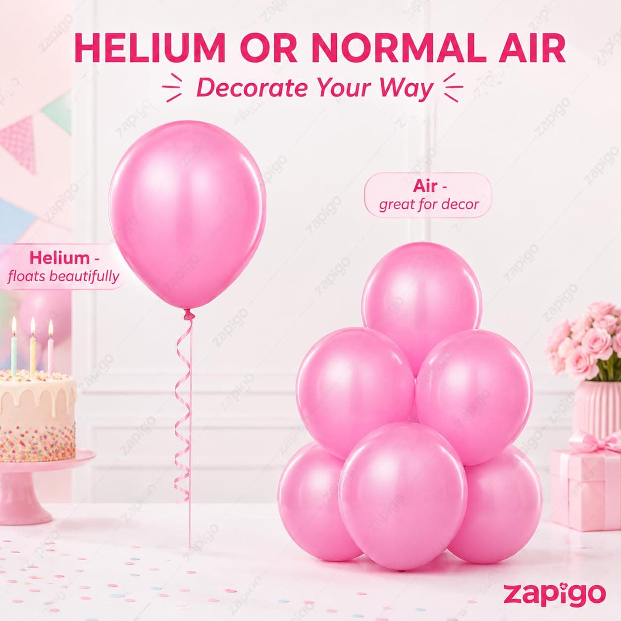 Balloonistics 50-Pack Pastel Pink Latex Balloons – Soft Glossy Finish Balloons for Girls Birthday, Baby Shower, Bridal Shower & Pink Party Decoration thumbnail 4