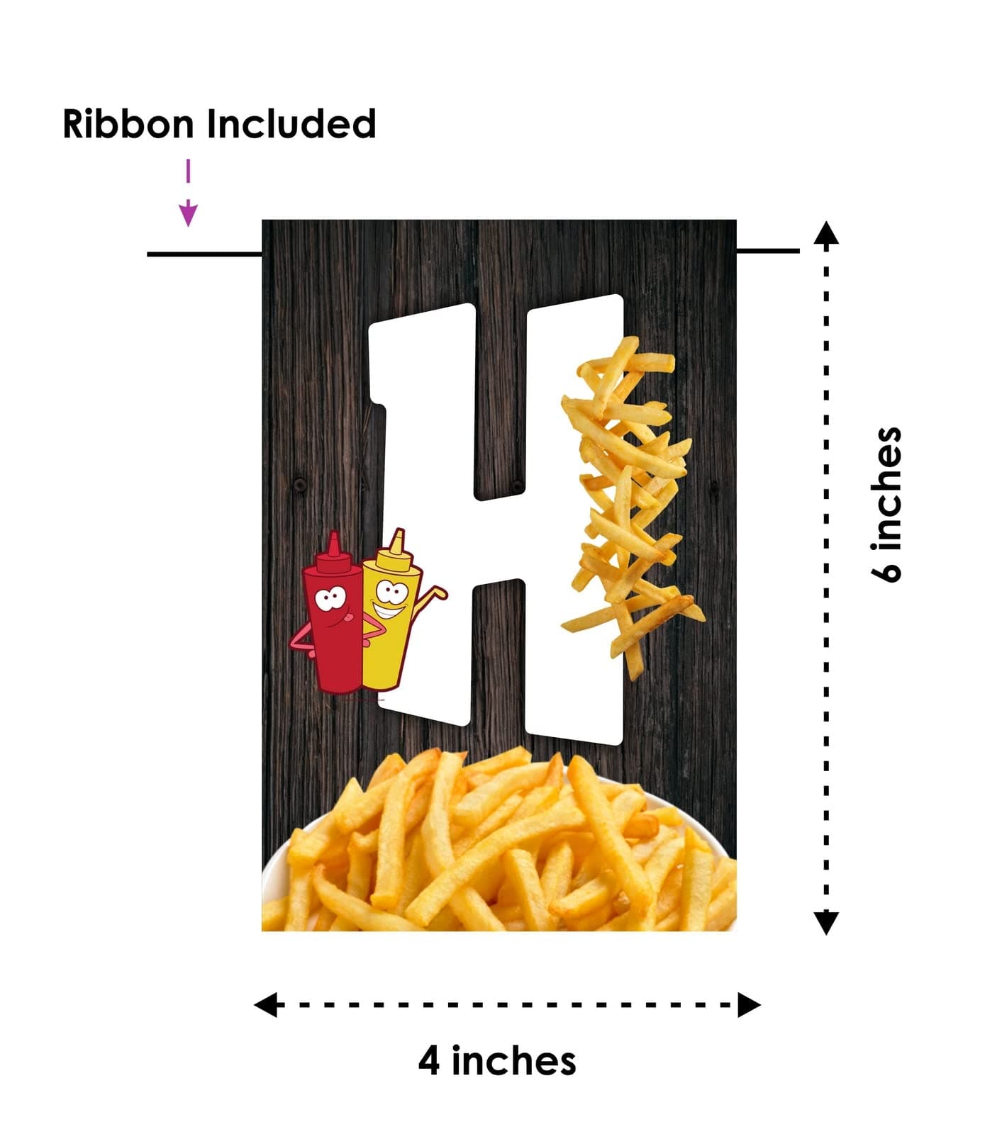 French Fries Theme Happy Birthday Banner - Fast Food & Fry-Day Cardstock Bunting for Kids & Adults - Salty & Sweet Junk Food Party Decorations, Burger & Fries Backdrop thumbnail 6