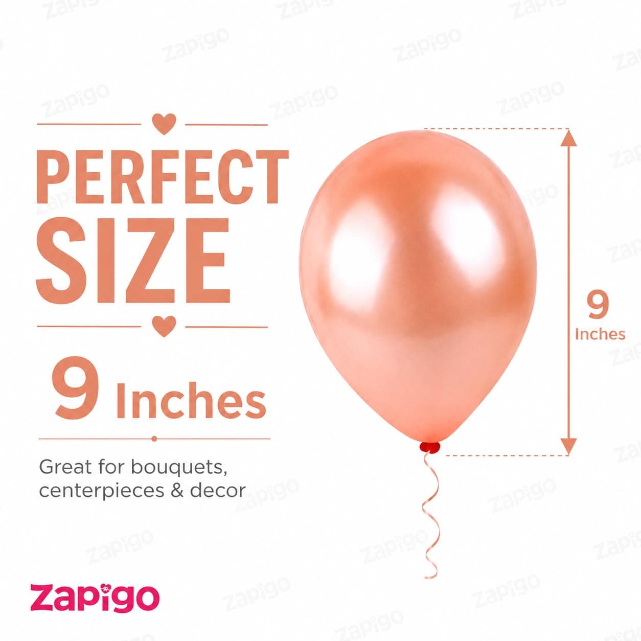 Balloonistics 25-Pack Metallic Pearl Finish Peach Latex Balloons – Shiny Soft Peach Balloons for Baby Shower, Bridal Shower, Boho Party & Elegant Decoration thumbnail 3