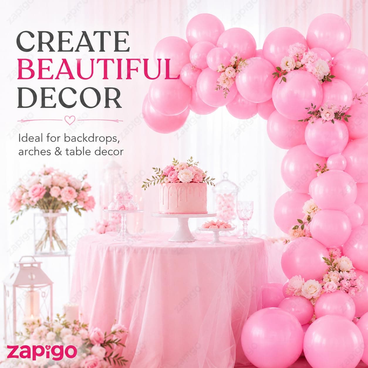 Balloonistics 25-Pack Light Pink Latex Balloons – Solid Colour Balloons for Girls Birthday, Baby Shower, Bridal Shower & Soft Feminine Party Decoration thumbnail 6