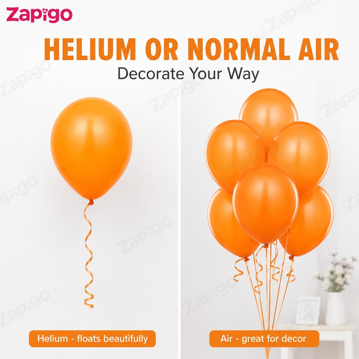 Balloonistics 25-Pack Orange Latex Balloons – Solid Colour Balloons for Birthday, Halloween, Tropical Theme & Cheerful Party Decoration thumbnail 4