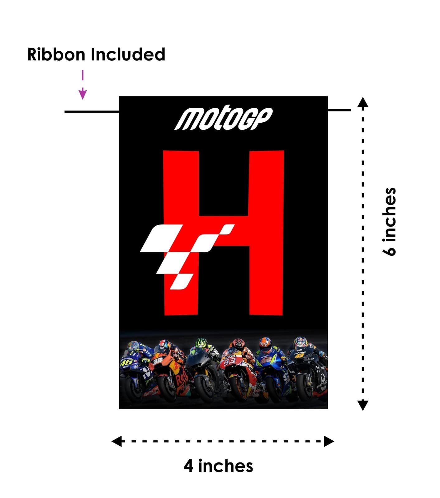 Balloonistics MotoGP Racing Theme Happy Birthday Banner - Premium Cardstock Bunting, Checkered Flag Design, Superbike Party Decoration thumbnail 5