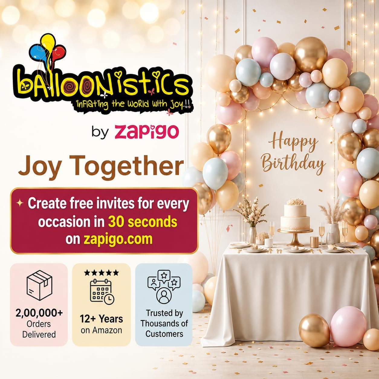 Balloonistics 10 Inch HD Metallic Shiny Balloons for Birthday Decoration, Decoration for Weddings, Engagement, Baby Shower, 1st Birthday, Anniversary, Birthday Party (Pack Of 50) (Orange) thumbnail 8