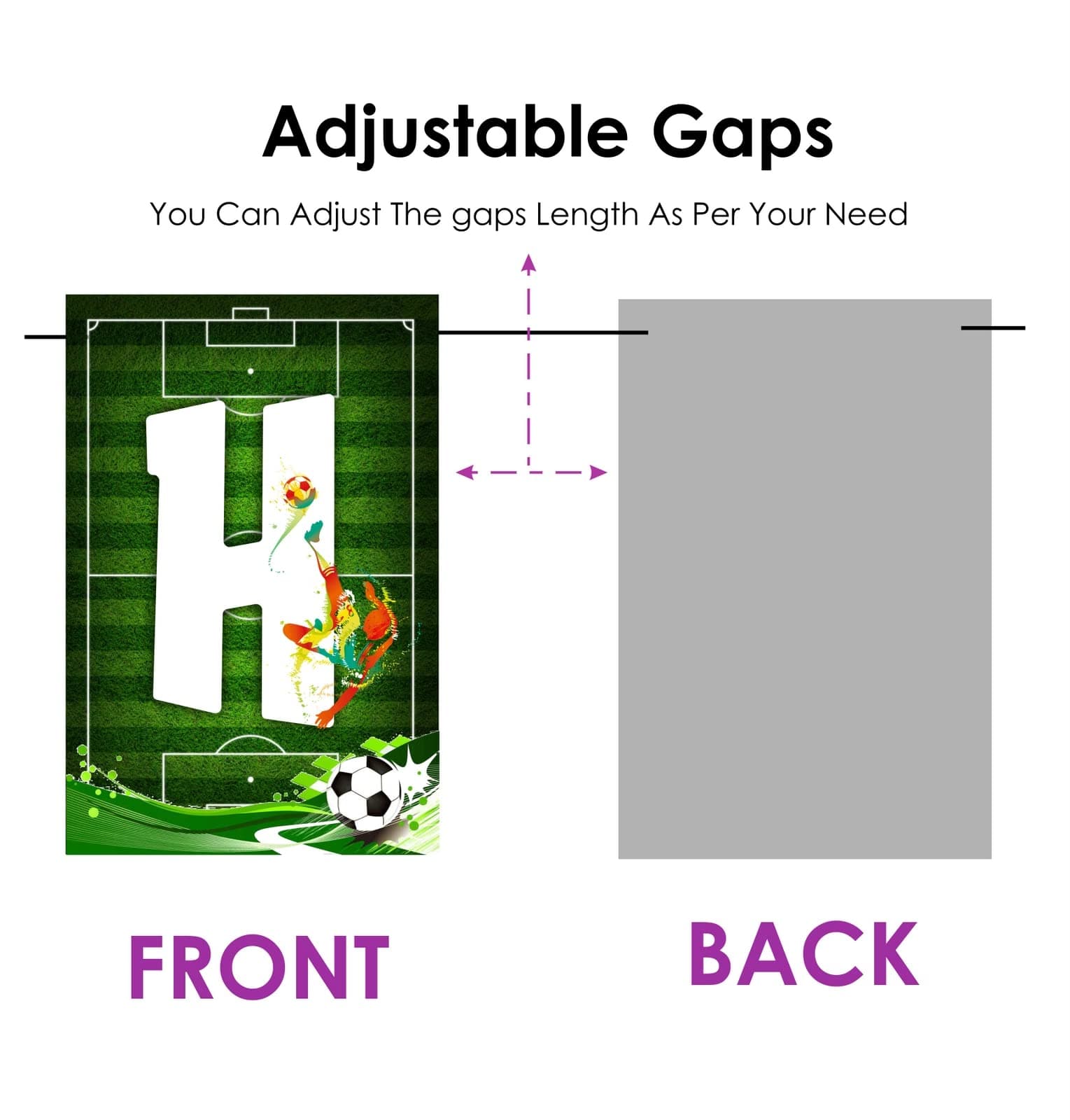 Balloonistics Football Theme Happy Birthday Banner – Sports Soccer Theme Birthday Party Banner for Boys Football Birthday Party Decorations (Pack of 1) thumbnail 4