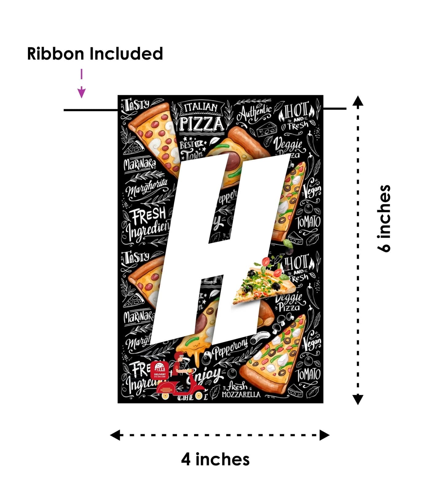 Balloonistics Pizza Theme Happy Birthday Banner - Cheesy & Delicious Cardstock Bunting for Pizza Lovers - Pepperoni, Slice & Party Pie Decorations, "Any Way You Slice It" Backdrop thumbnail 5