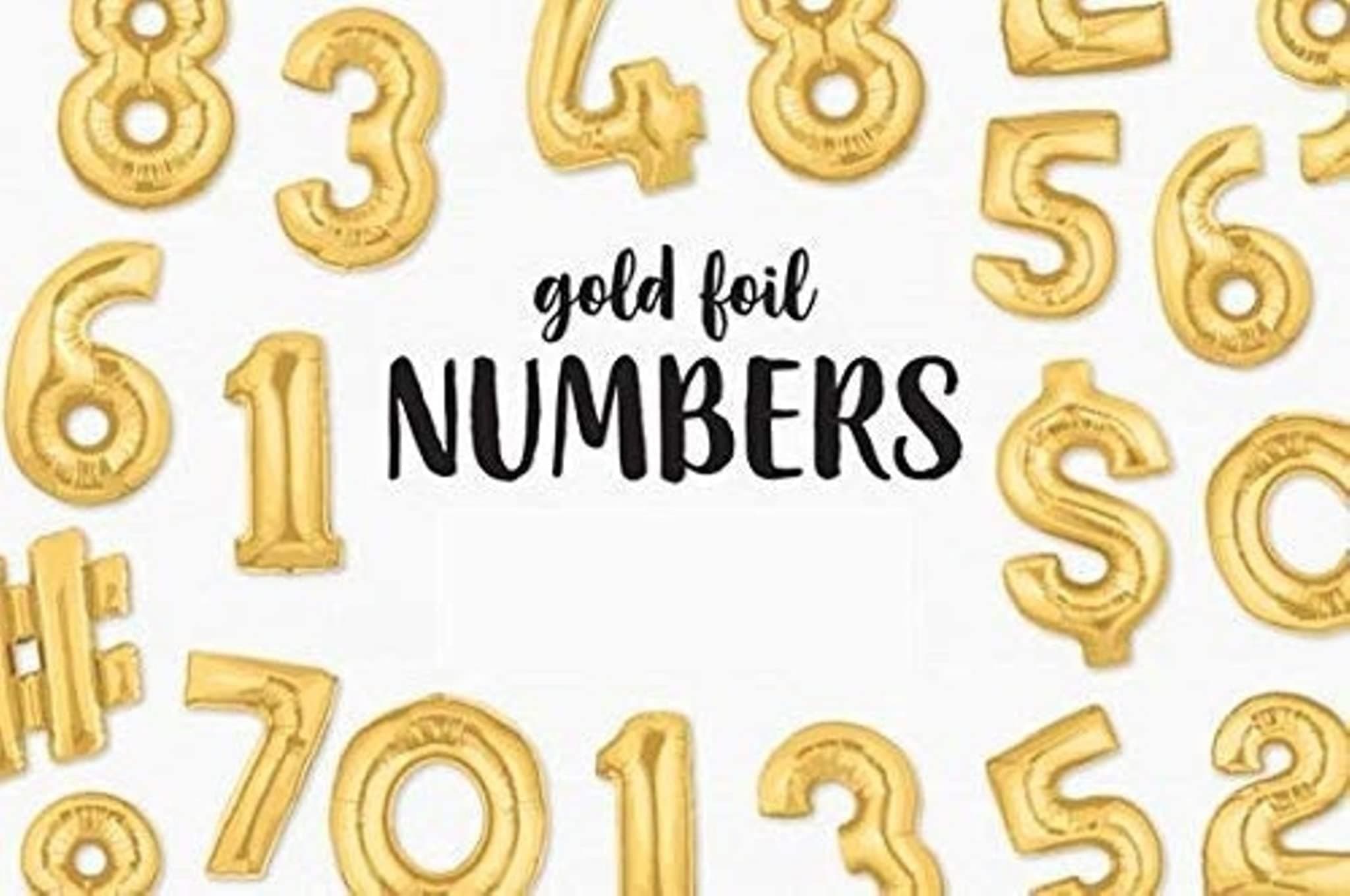Balloonistics Gold Foil Number 95 Balloon – 16 Inch Golden Foil Number for Custom Age, Year & Phrase Party Decoration (Number 95) thumbnail 7