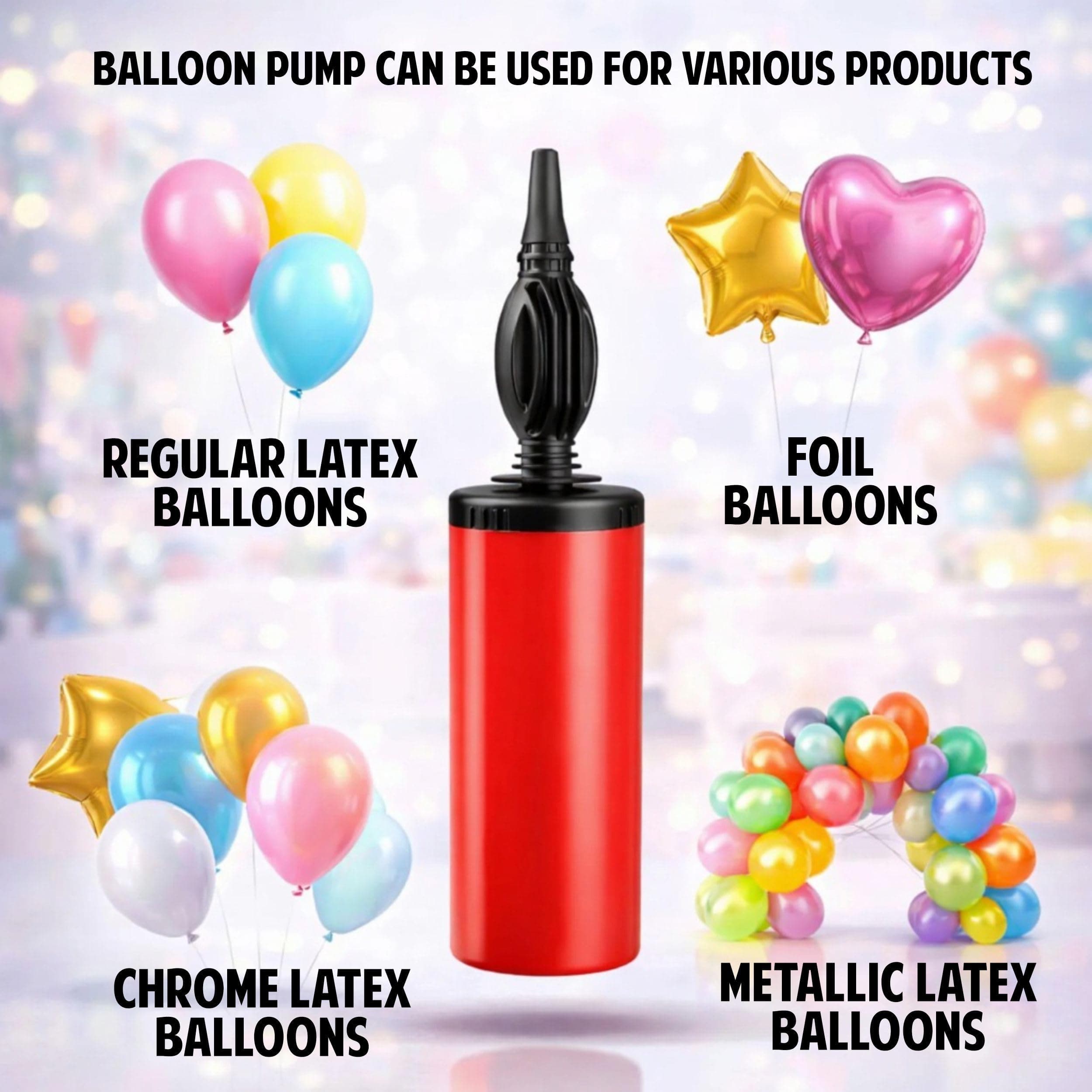 Balloonistics 54 Pcs Multicolour Pastel Balloon Garland Kit for Kids – Includes Hand Pump, Golden Happy Birthday Banner & Arch Strip thumbnail 7