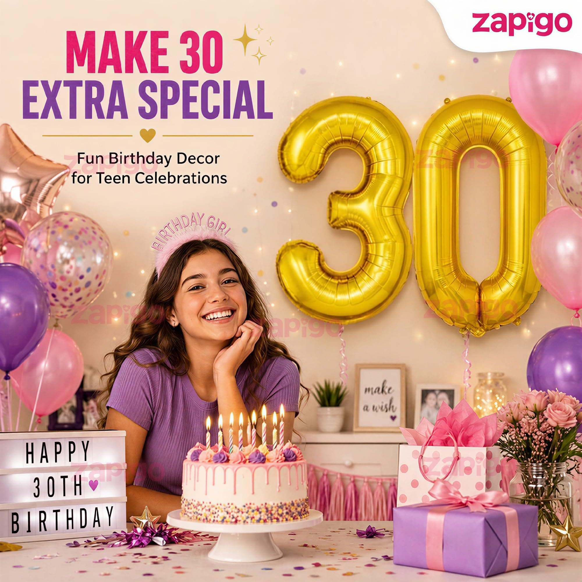 Balloonistics Number 30 Gold Foil Balloon – 17-Inch Metallic '30' Balloon Pack of 2 for 30th Birthday, Dirty Thirty & Milestone Party Decoration thumbnail 5