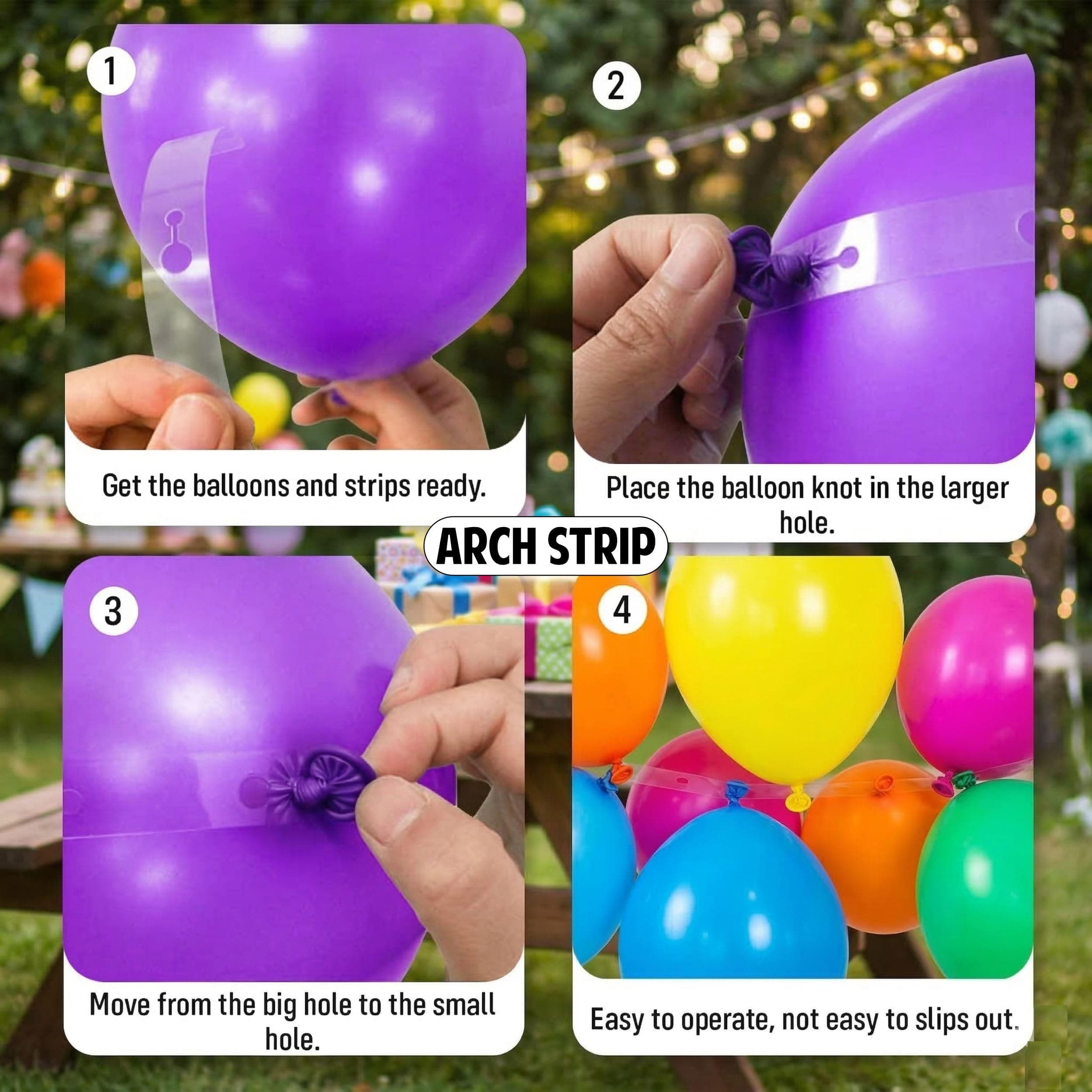Balloonistics 54 Pcs Multicolour Pastel Balloon Garland Kit for Kids – Includes Hand Pump, Golden Happy Birthday Banner & Arch Strip thumbnail 5