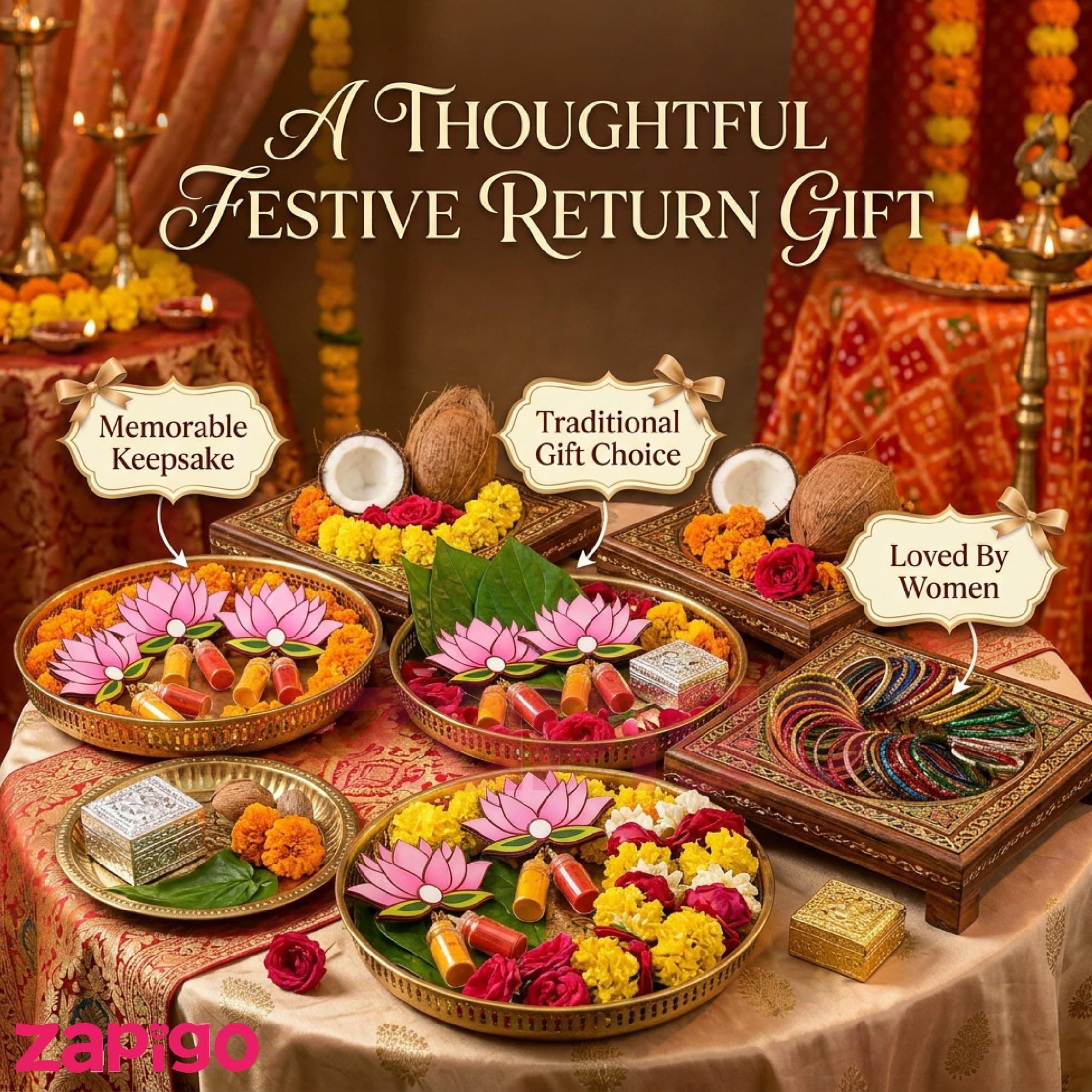 Habba Lotus Design Haldi Kumkum Set, Pasupu Kumkum in Dome Glass Bottle, Traditional Return Gift for Wedding, Pooja, Diwali, Navratri, Varalakshmi Vratham & Indian Festivals - Pack of 10 thumbnail 7