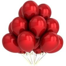 Balloonistics Red Metallic Chrome Latex Balloons 12-Inch – Shiny HD Red Balloons for Birthday, Anniversary, Valentine’s Day & Party Decorations (Red, Pack of 50)