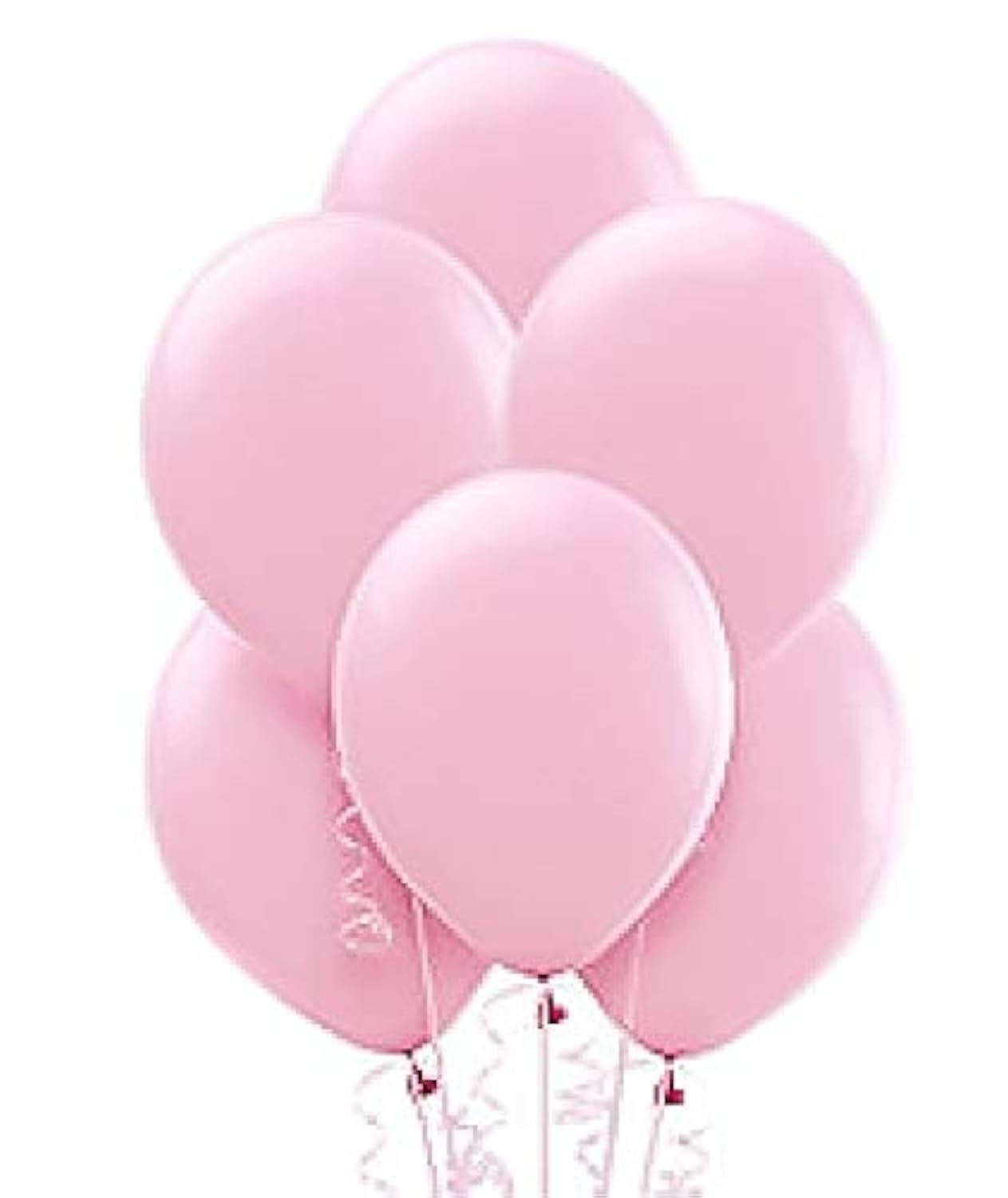 Balloonistics 25-Pack Pastel Pink Latex Balloons – Soft Matte Finish Balloons for Girls Birthday, Baby Shower, Bridal Shower & Feminine Party Decoration