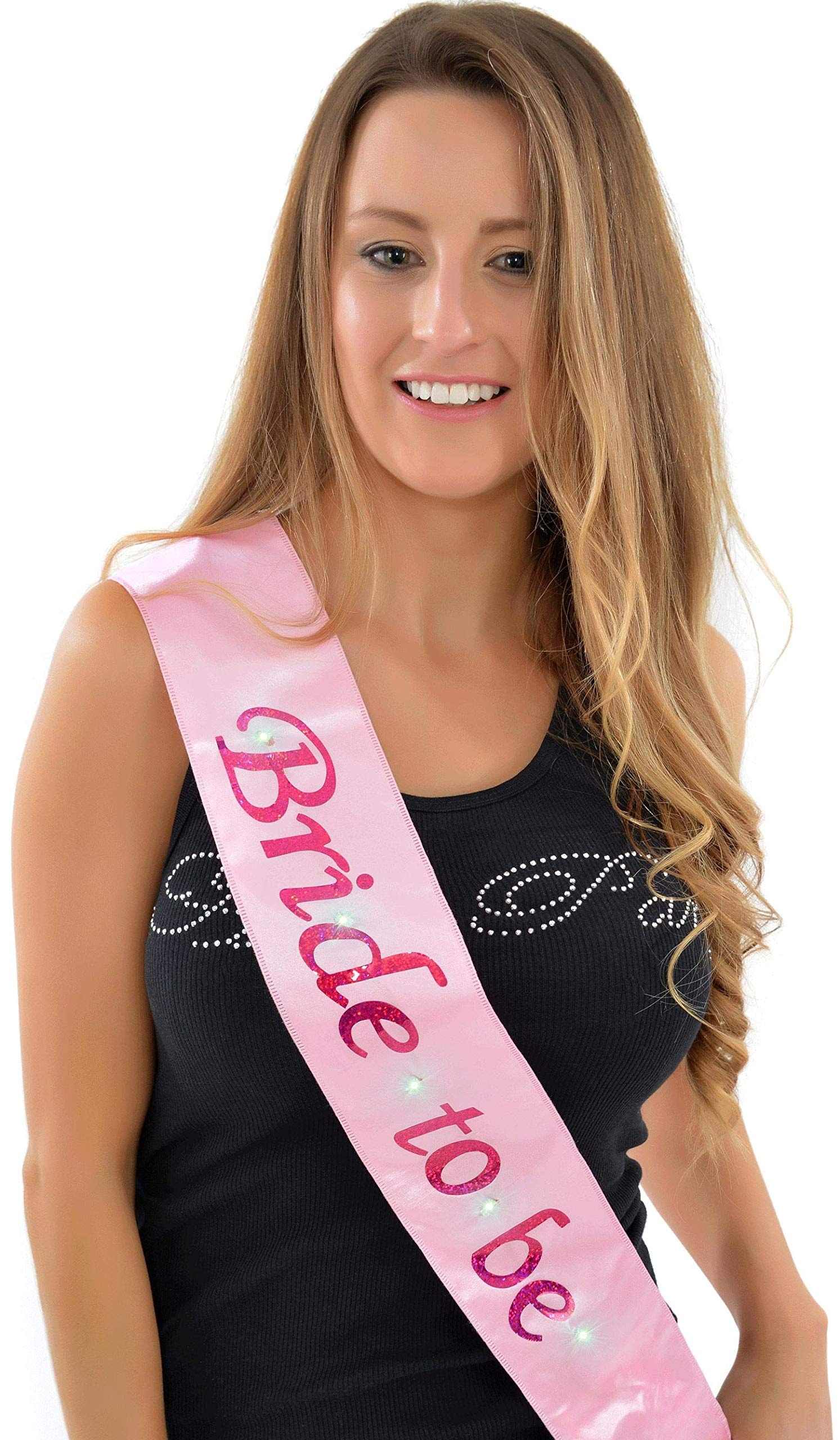 Balloonistics Bride to Be Sash – Maroon Glitter Miss Sash for Bachelorette Party, Hen Night, Bridal Shower & Elegant Pre-Wedding Celebration